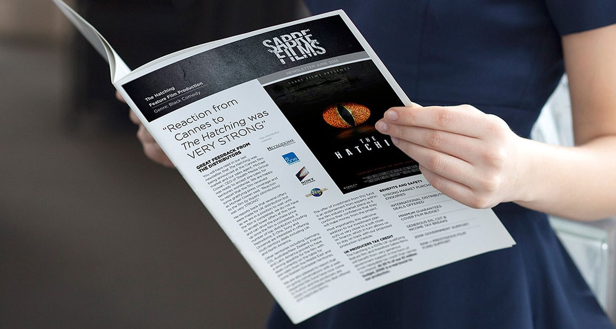 Sabre Films Marcomms - Promotional literature